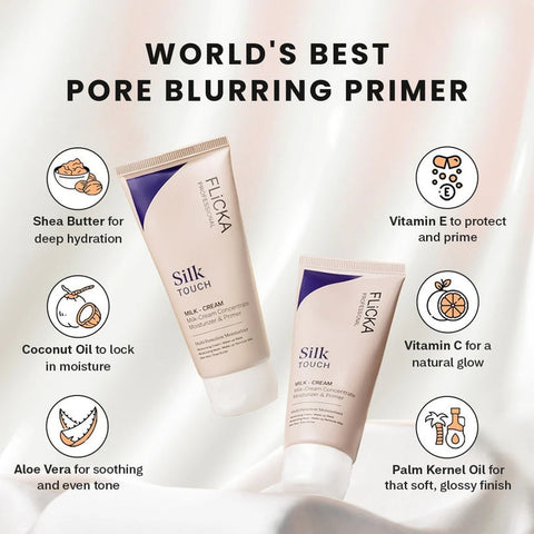 Flicka silk touch Milk-Cream moisturiser and Primer 60g.