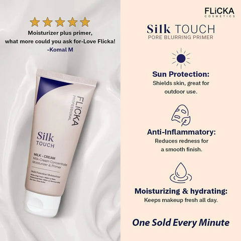 Flicka silk touch Milk-Cream moisturiser and Primer 60g.